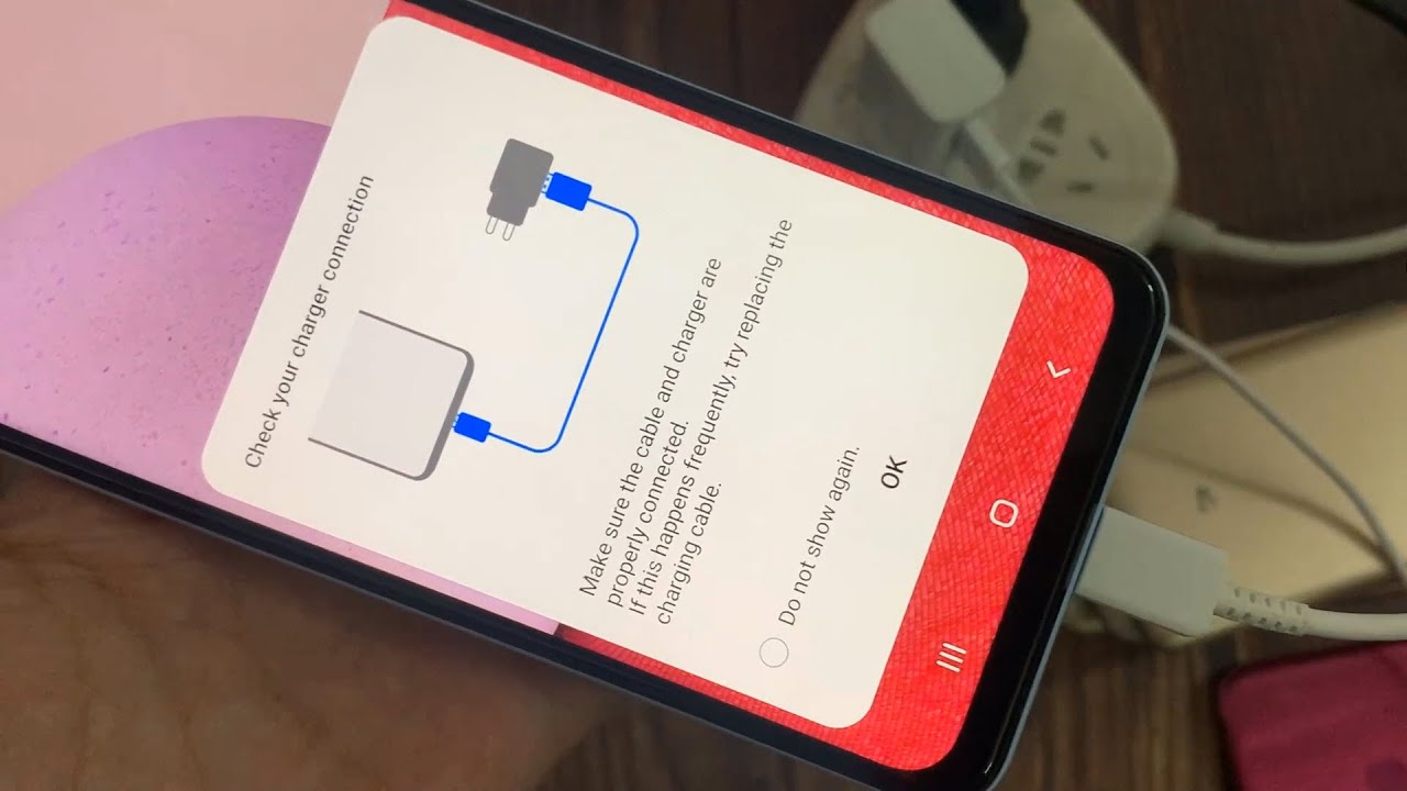 Проверьте подключение зарядного устройства Samsung (Galaxy A13)
