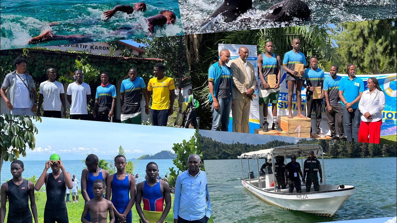 Lake Kivu 5K Open Water Nationals 2023 #OpenWaterSwimming 🏊‍♂️#LakeKivu#5KRace#SwimmingChampionship