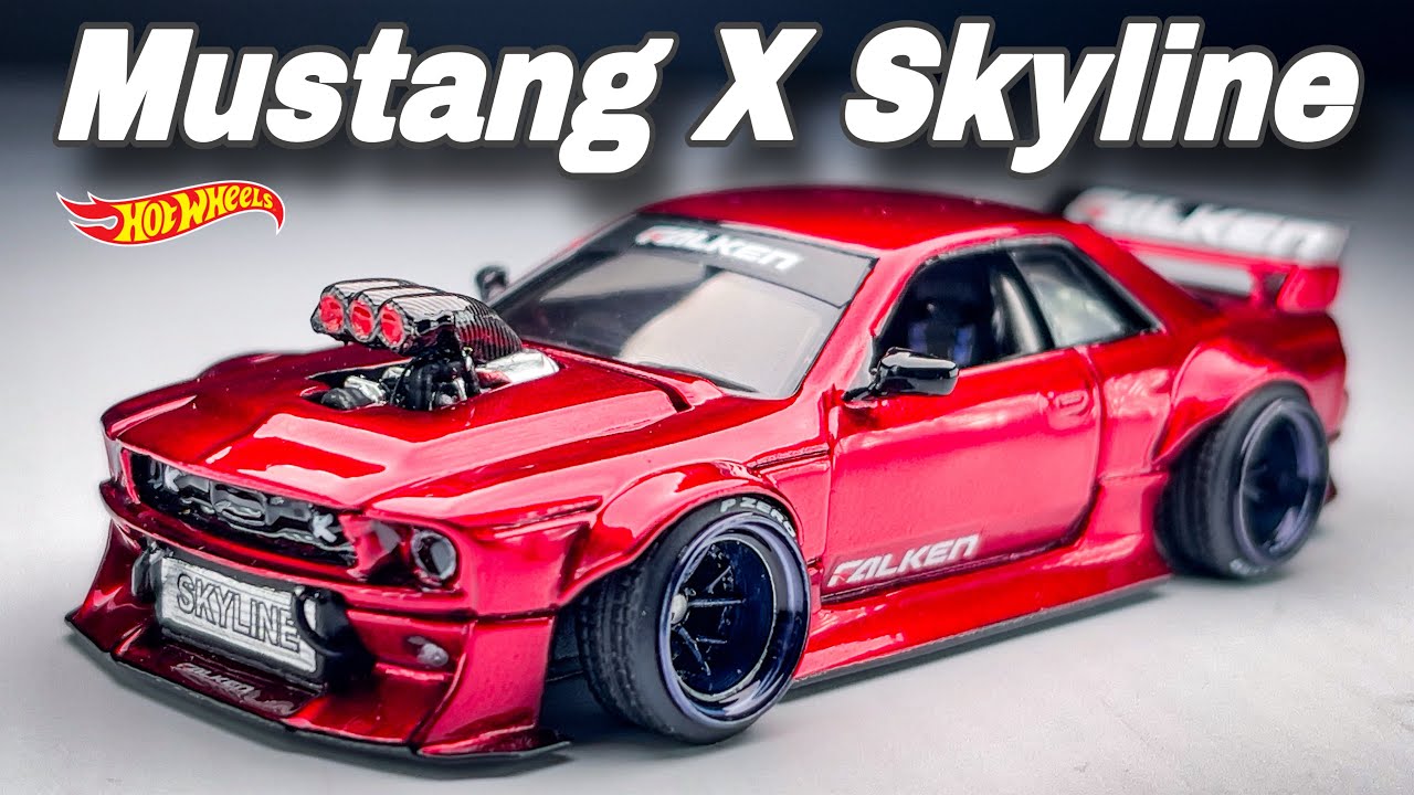 Merge this Ford Mustang X Nissan Skyline R32 Hot Wheels Custom
