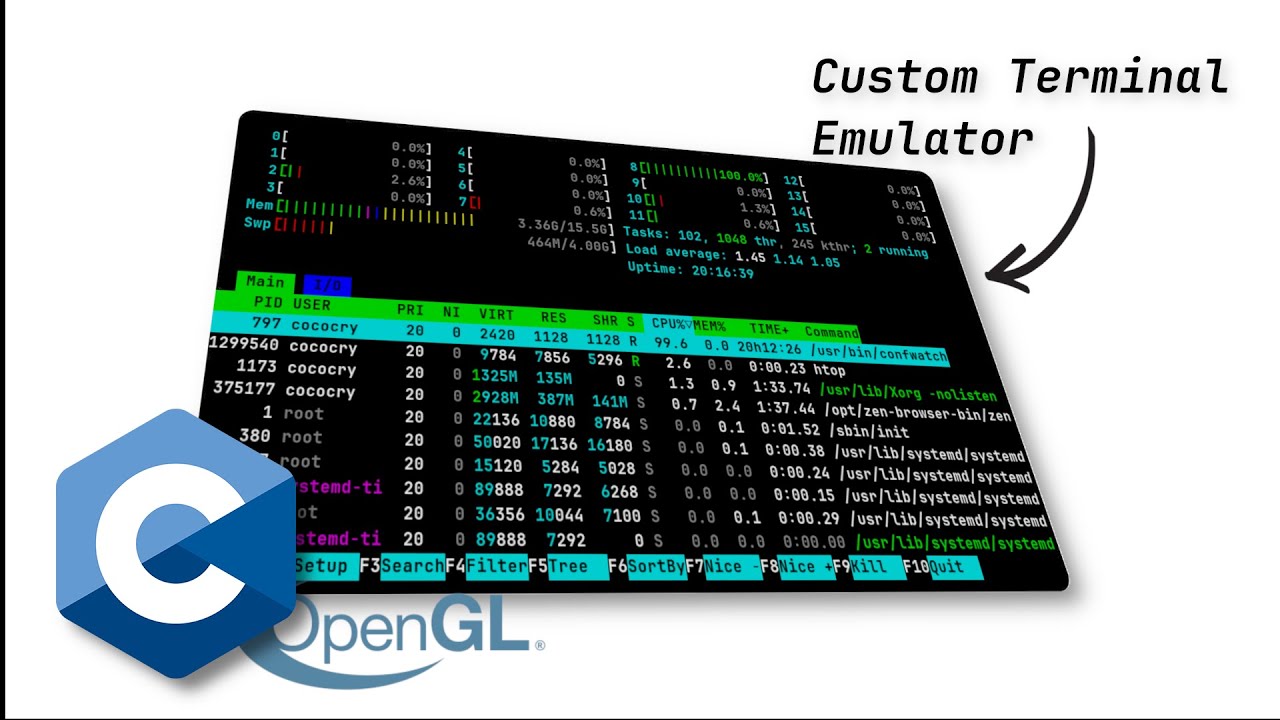 Writing an own Terminal from Scratch in C