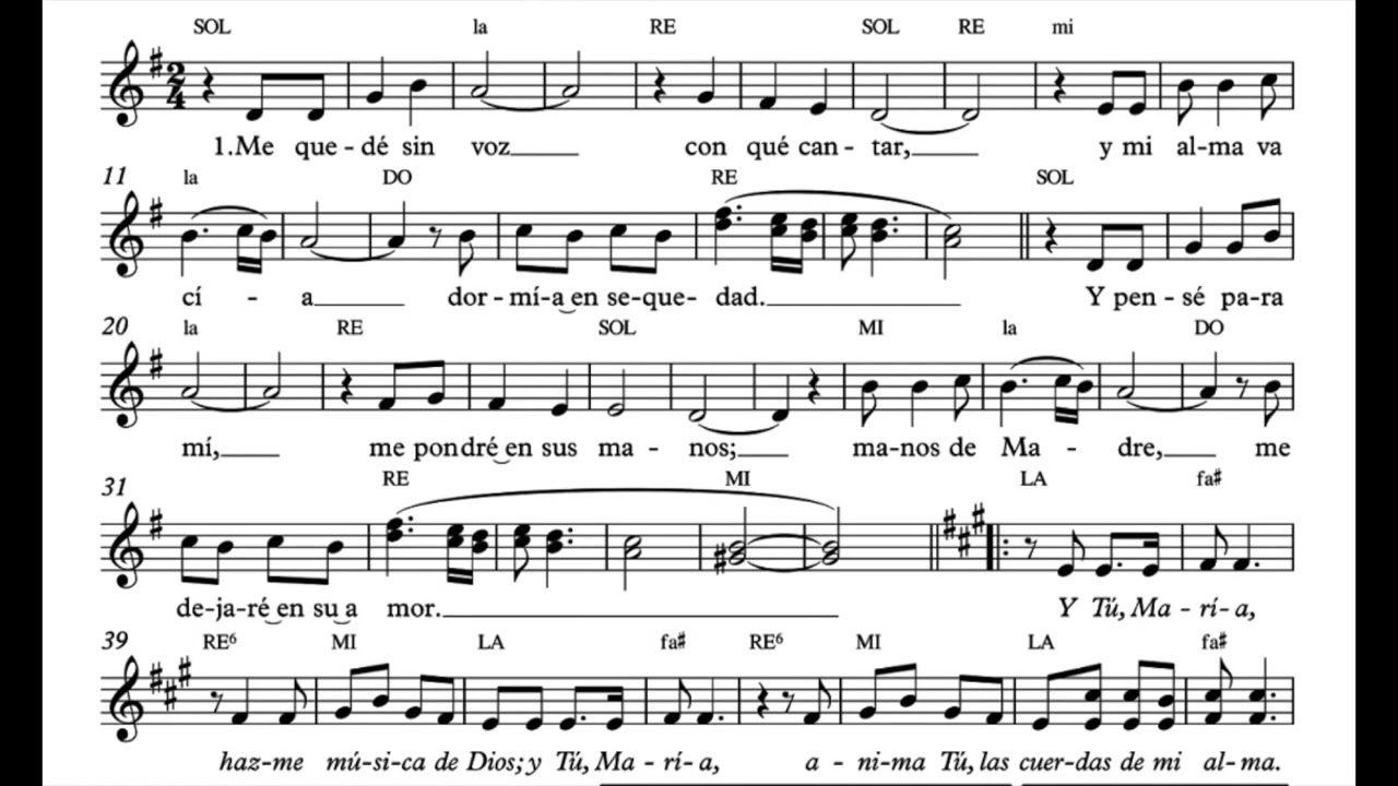 María Música de Dios Kairoi SCORE