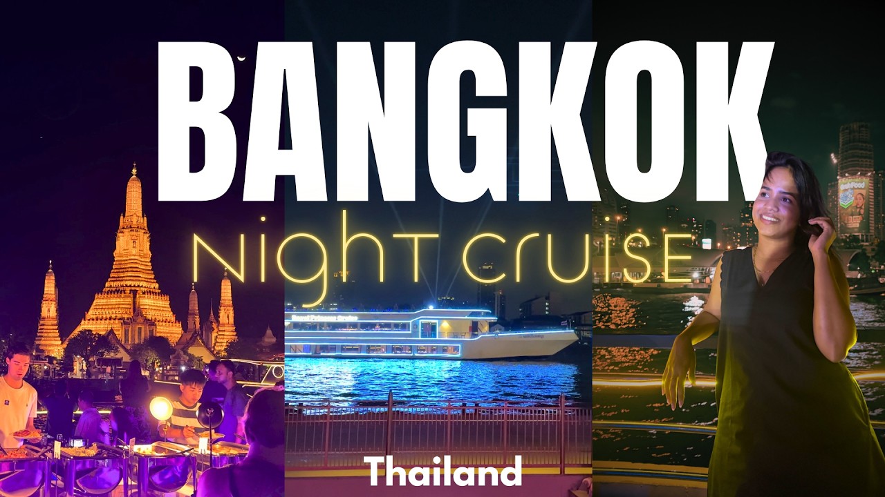 Bangkok Dinner Cruise 🇹🇭 | Asiatique Night Market & Chao Phraya River Views