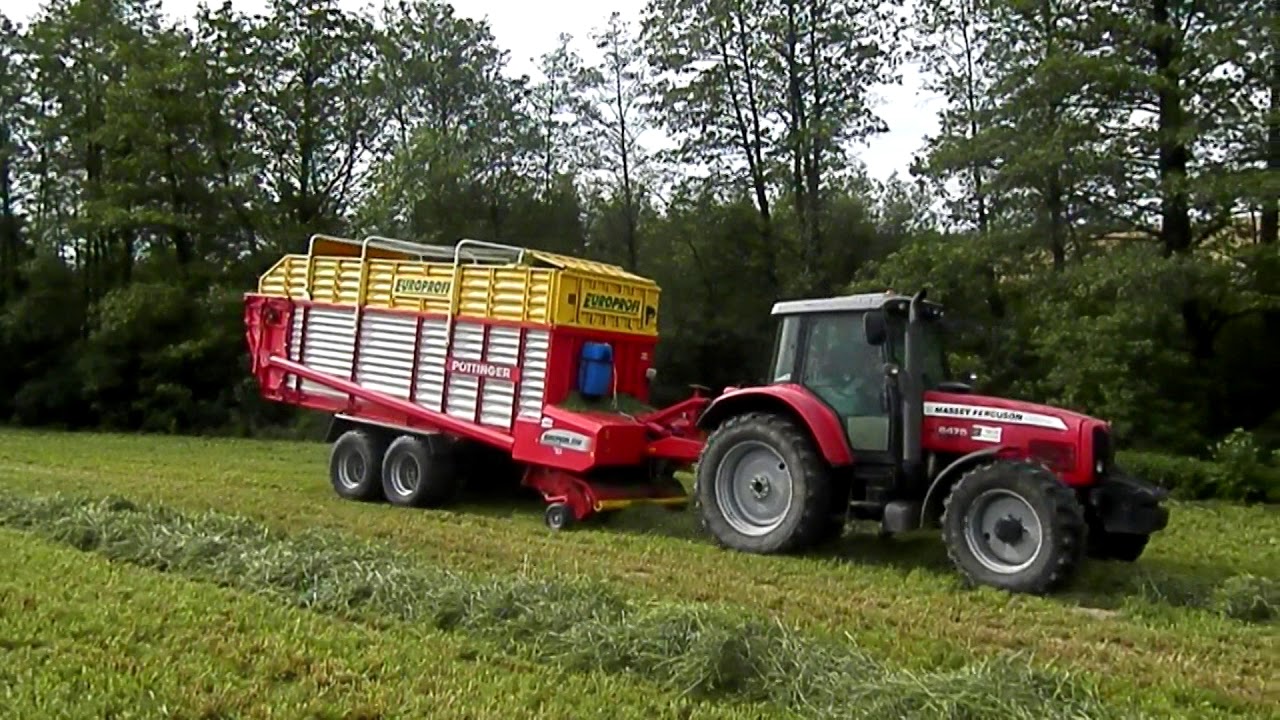 Zbiór trawy 2018 usługi zbioru traw Pottinger Europrofi 5000D.