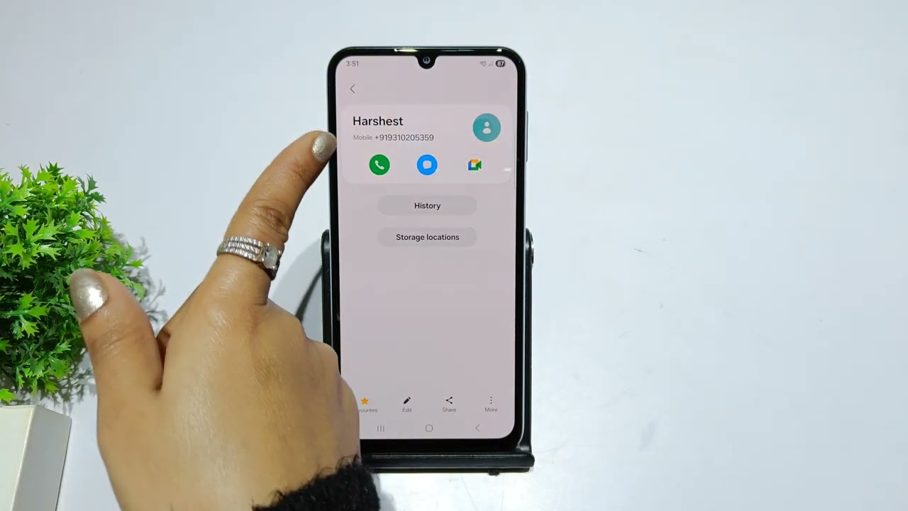 How to Save favorite Contact in samsung galaxy a07 | galaxy f07 me favorite contact save kaise kare