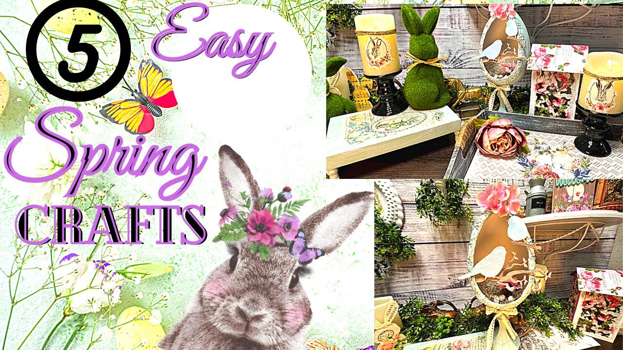How to create Easy Spring crafts and hacks to spruce up your decor! Spring sprucing🐣🐣