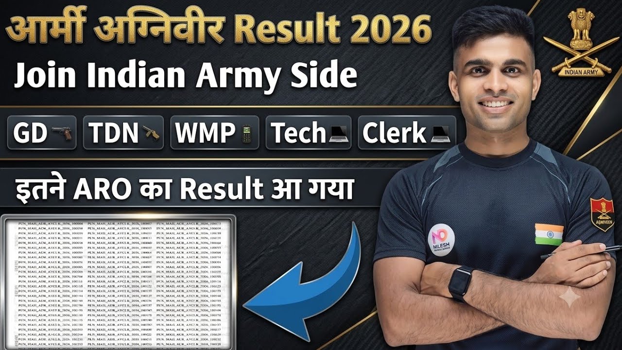 Good News 🥳|| अग्निवीर Result 2026 इतने ARO का आ गया 💪| agniveer result 2026 kaise check kare