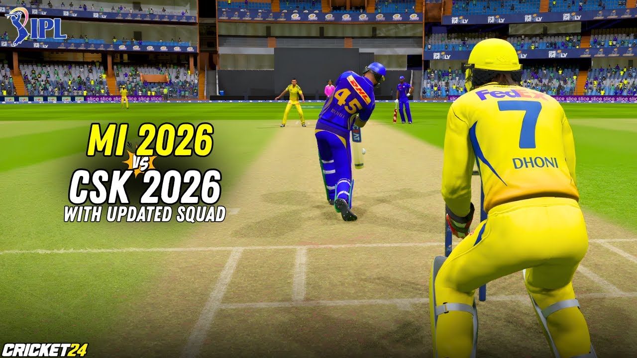 💛 CSK 2026 vs MI 2026 💙 – Updated Squads Drama! MSD Finishes in Style 💛 | Cricket 26