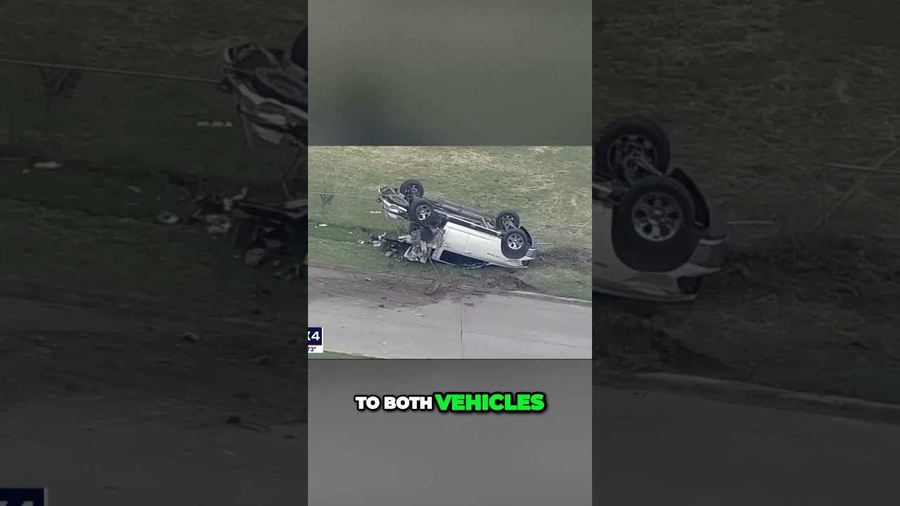 Terrifying Police Chase Ends in Fiery Collision on Elam Road #shorts