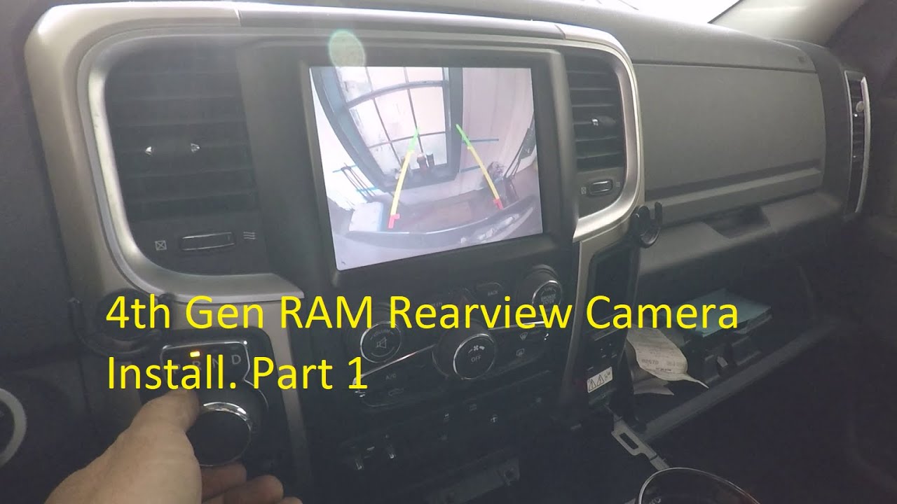 Backup Rearview Camera installation 2014 RAM 4th gen. Part 1