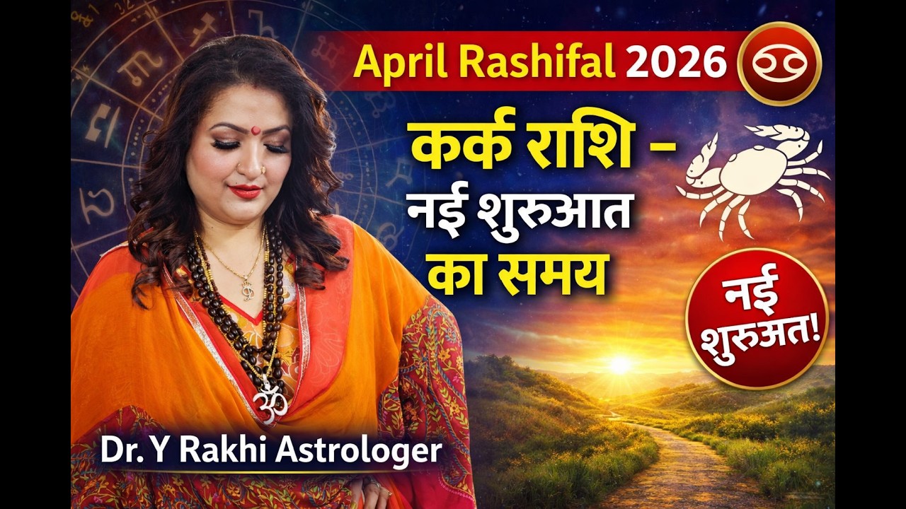 कर्क राशि अप्रैल 2026 राशिफल | Kark Rashi April 2026 | Cancer Horoscope |Dr. Y Rakhi Astrologer