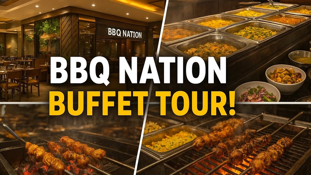 🍗 BBQ Nation Madhurawada, Vizag | Best Buffet Experience | Full Restaurant Tour 🍴