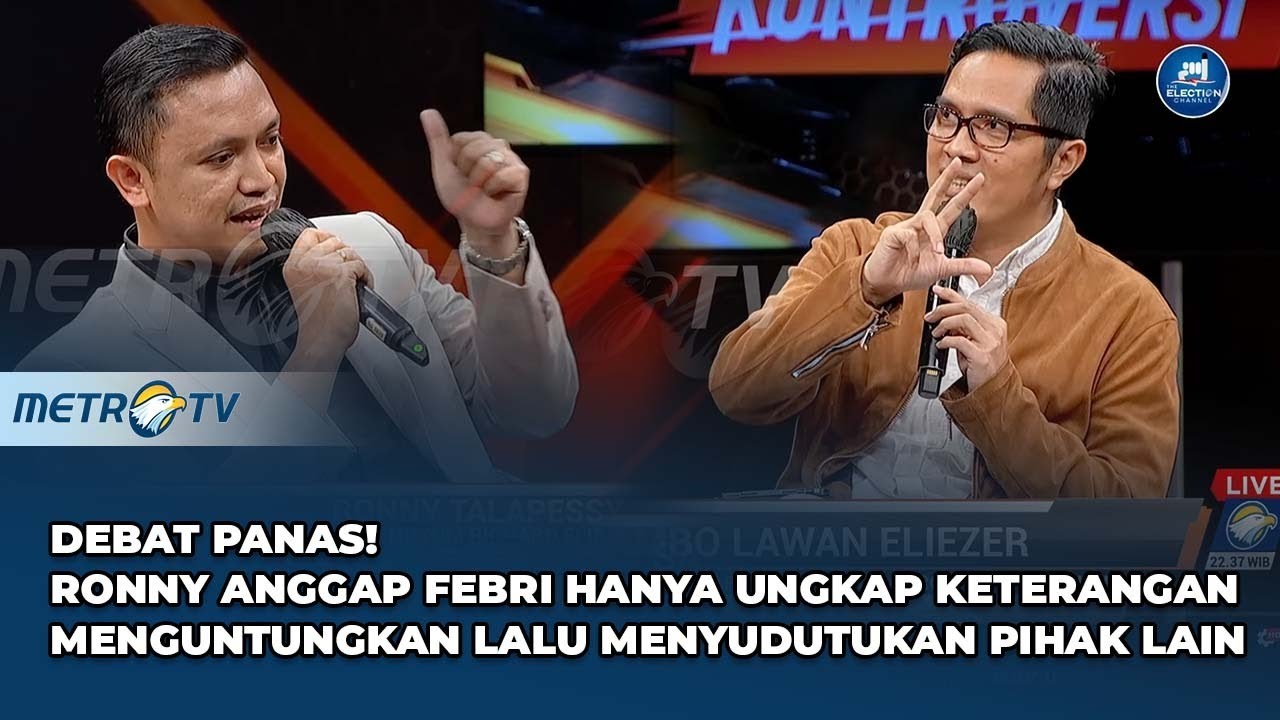 Ronny Bantah Keterangan Febri Terkait Perintah Sambo Terhadap Eliezer #KONTROVERSI
