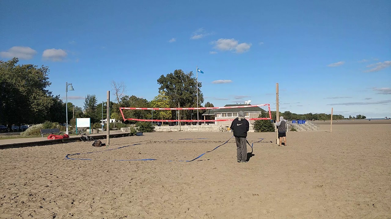 Woodbine Beach Setup Timelapse Volleyball Net (October 4, 2019)