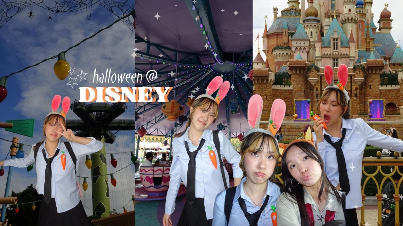 trying to go on all the rides at hong kong disney