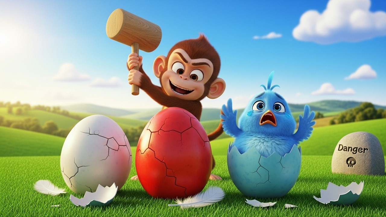 Naughty Monkey Ruined the Eggs! 😱🥚 | Old MacDonald’s Farm Adventure | Kids Story