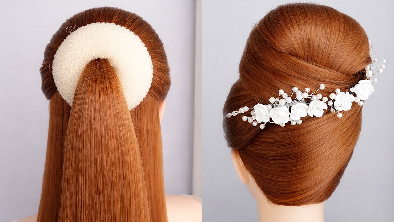 Easy Elegant Bun Updo for Wedding | Formal Hairstyle for Women