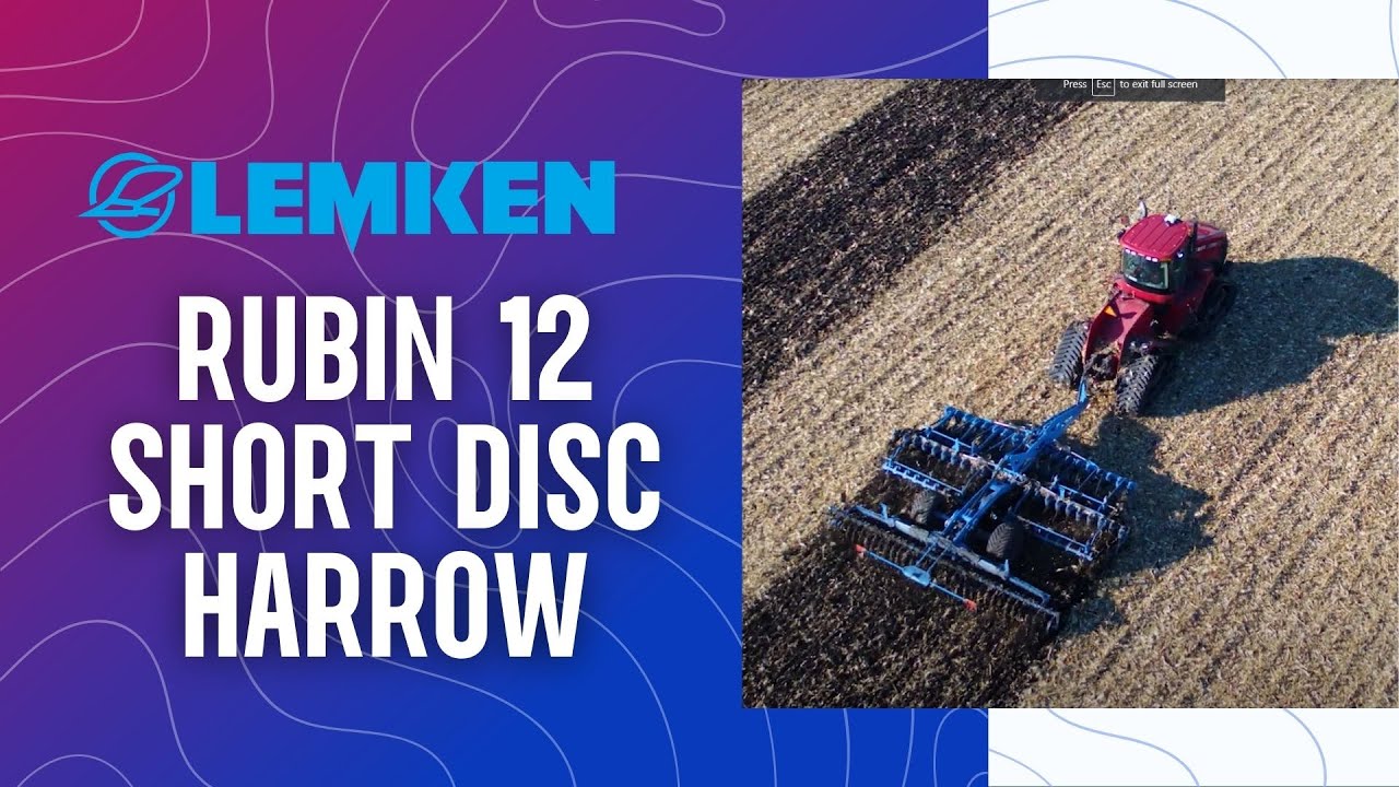 LEMKEN RUBIN 12 SHORT DISC HARROW