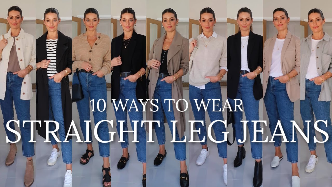 STRAIGHT LEG JEANS STYLED 10 WAYS | EVERLANE CHEEKY JEANS AD