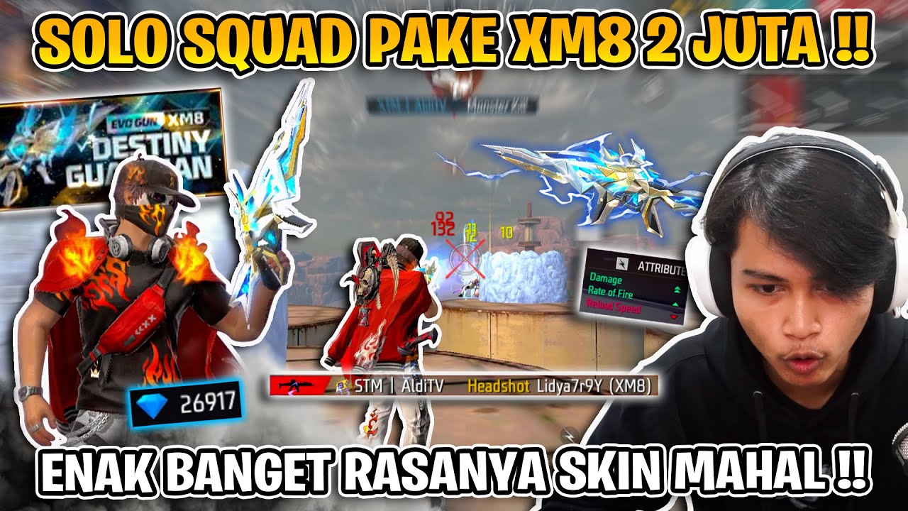 SUMPAH XM8 2 JUTA DIKELUARIN LAGI SAMA GARENA !! LANGSUNG GUA PAKE SOLO SQUAD !!