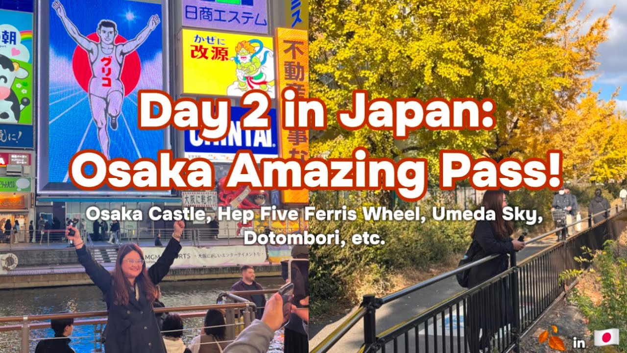 Day 2 Itinerary in Japan using Osaka Amazing Pass! 🇯🇵 | Steph Devora