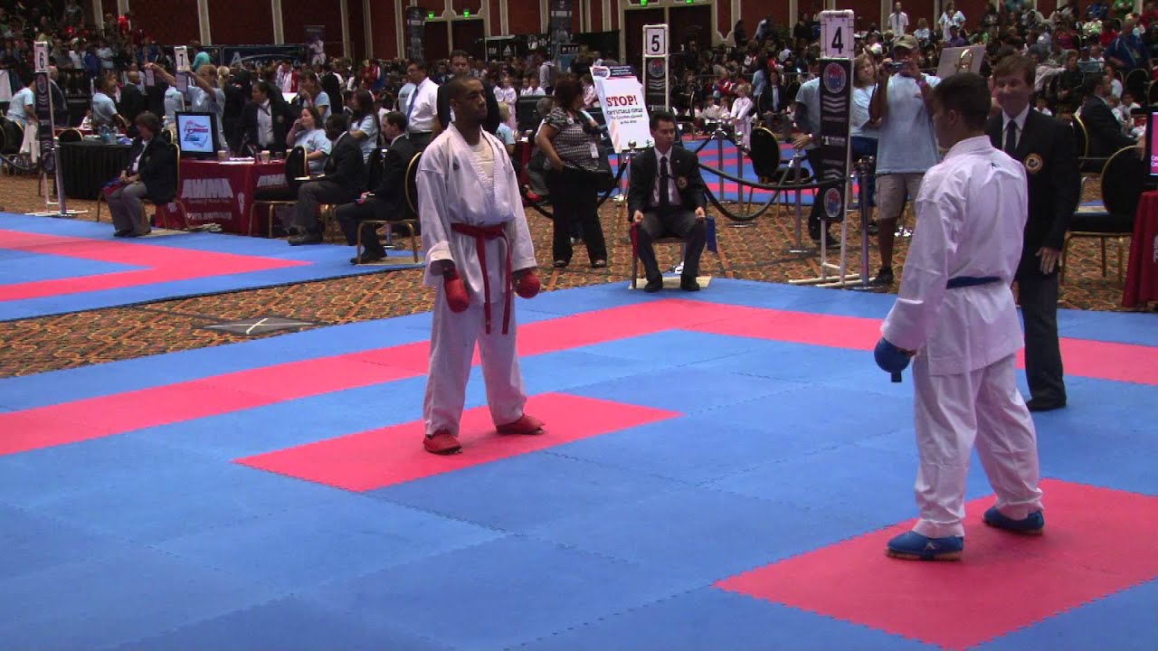 2014 USANKF Nationals 18 34 Male Elite  67 Kg Kumite Brian Hilliard