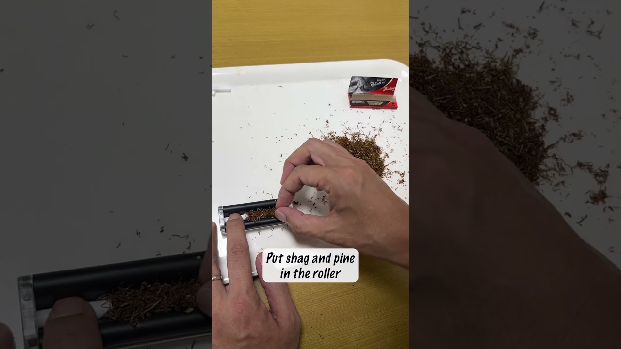 How to make an Additive free hand rolling tobacco with pine leaves
