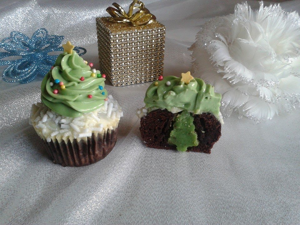 Cupcake albero di natale,RICETTA FACILE E VELOCE,