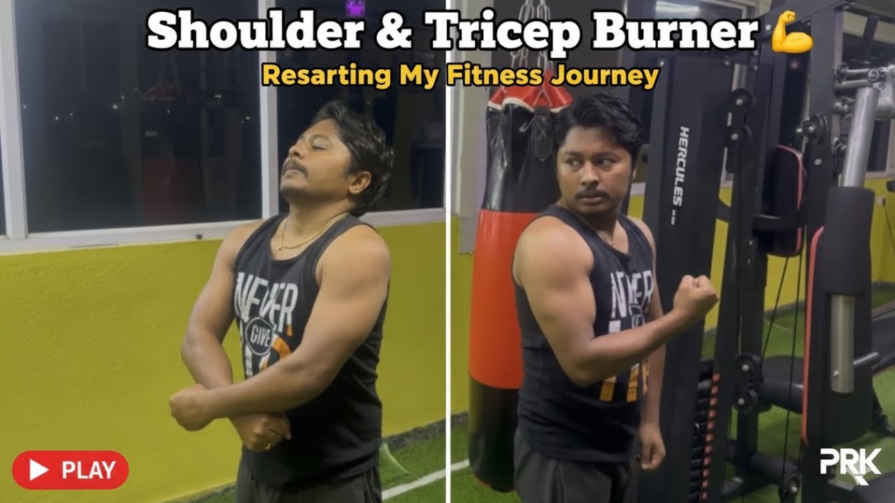 How I Beat Sunday Boredom | Shoulders & Triceps Workout #SundayWorkout #ShoulderDay #Triceps #telugu