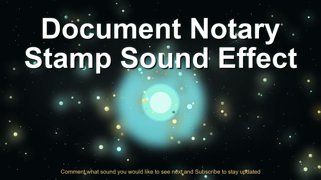 Document Notary Stamp Sound Effect