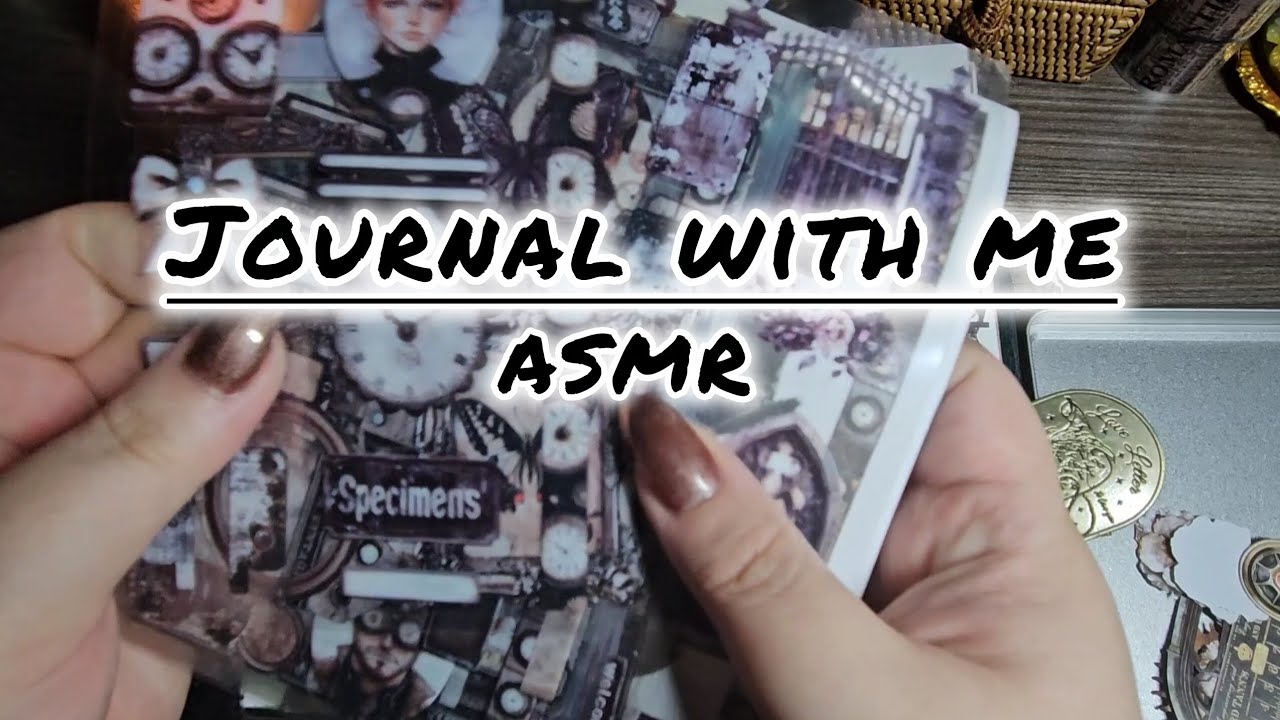 【コラージュ×ASMR】Journalwithme | scrapbooking | collage | 紙もの | 女の子コラージュ