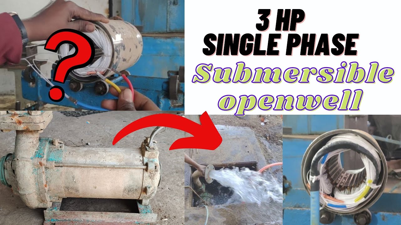 open well connectedness/ single phase connection motor / 3 HP openwell connection