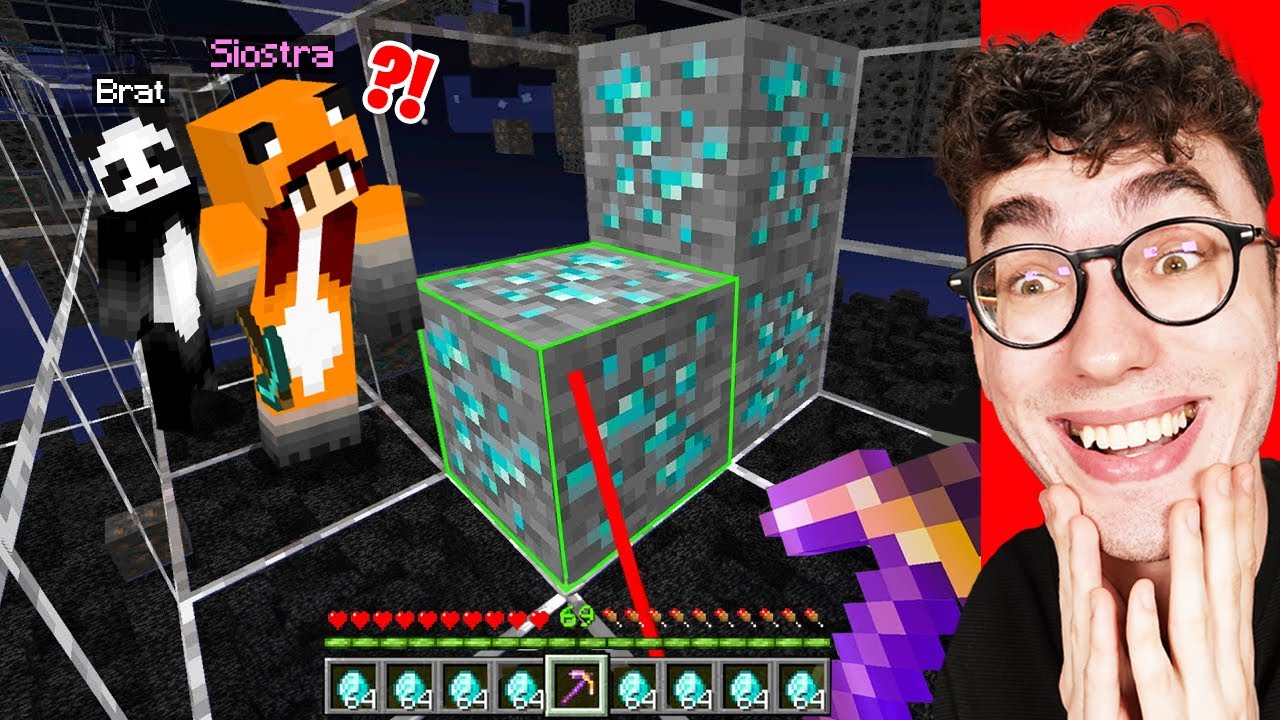 Sekretnie Używam XRAY by Oszukiwać Młodsze Rodzeństwo w Minecraft!