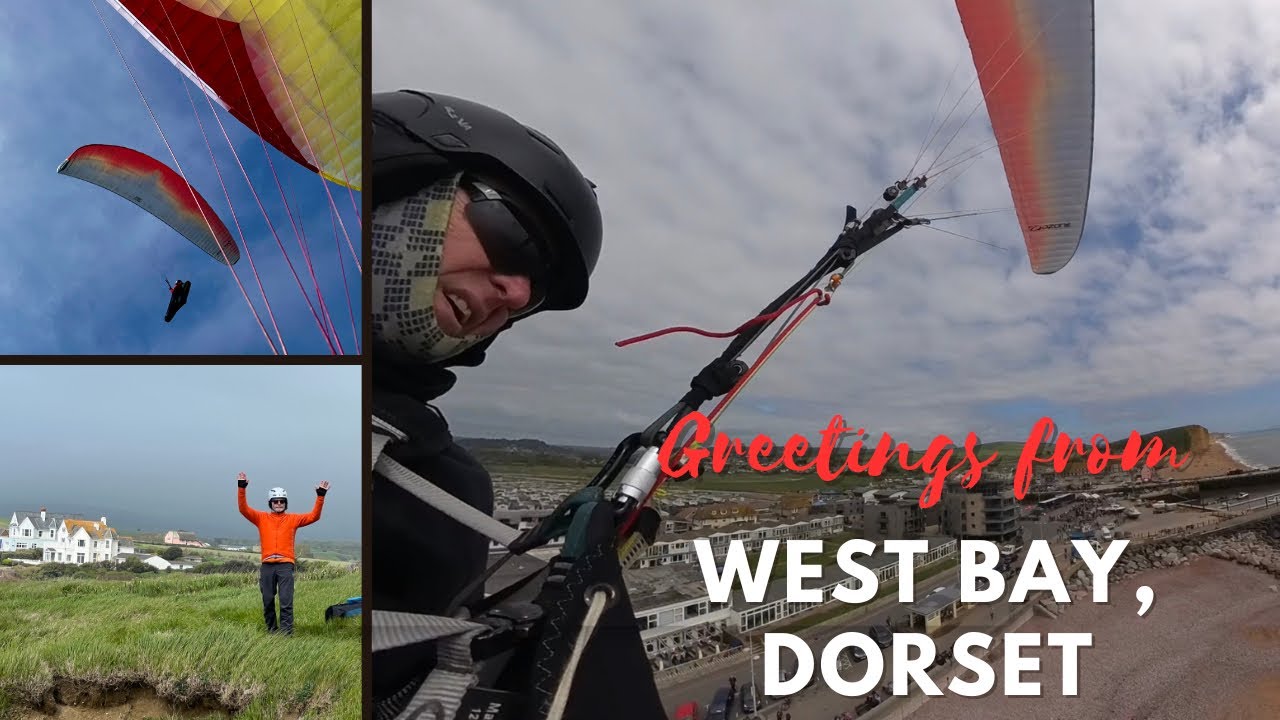 A tough day Paragliding West Bay and Ringstead, Dorset. 7th May 2023.