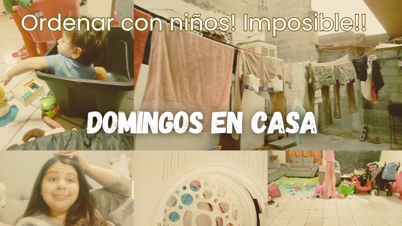 Domingos de Lavar ropa en casa, Todos Enfermos 😢💢 Así mi vida con 3 hijos 