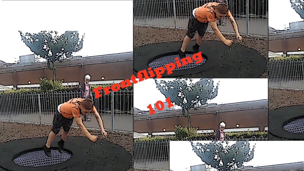 Front Flip from a 14 year old on a public park