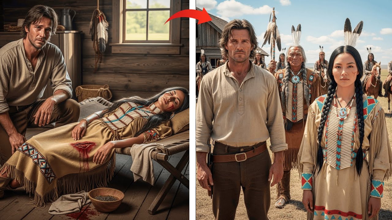 A Struggling Cowboy Nursed the Wounded Native Woman Back to Health... He Never Knew He Had Just.....