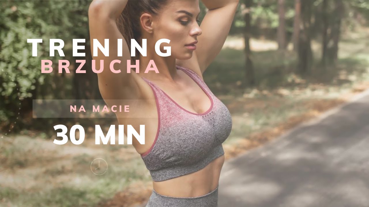 NATALIA GACKA - trening mięśni brzucha na macie.