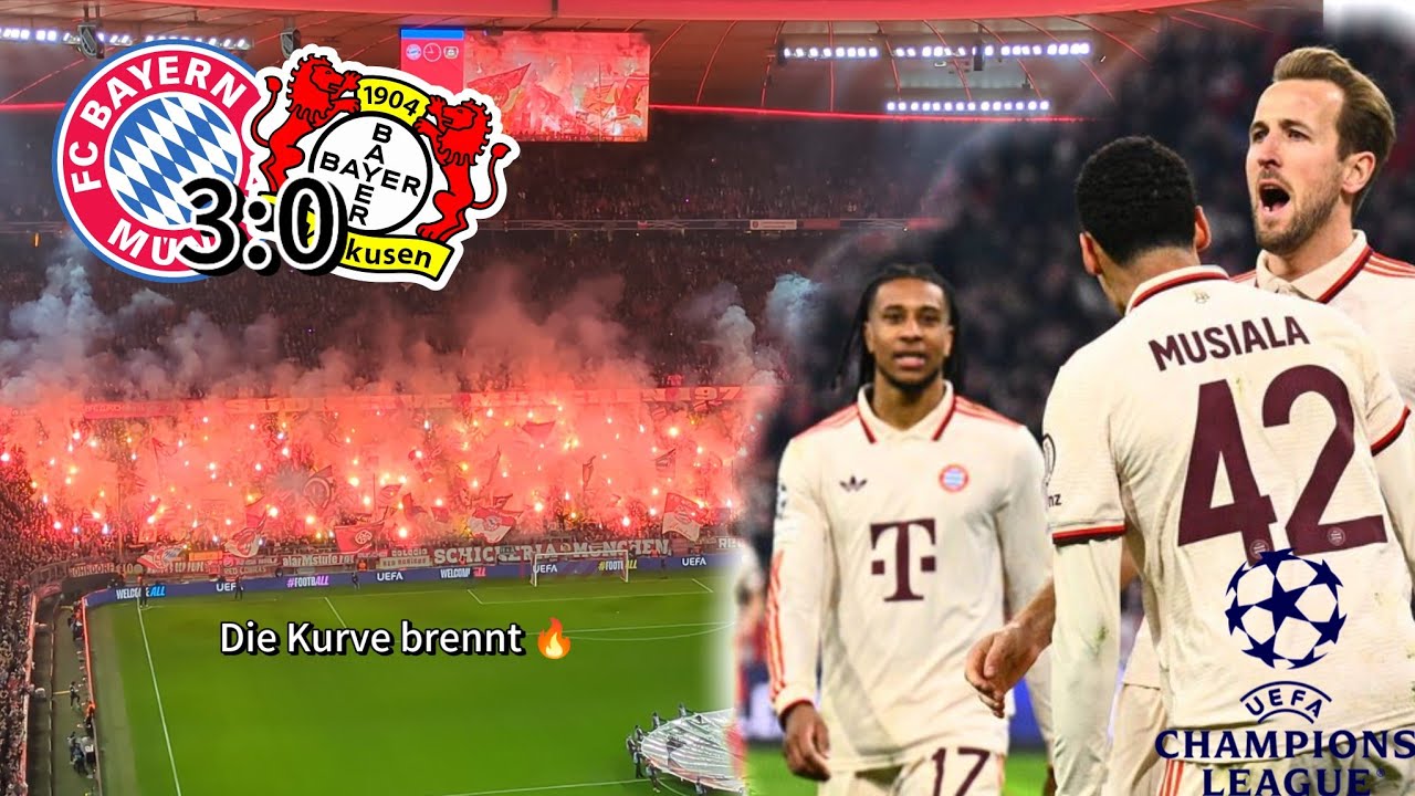 STATEMENT SIEG! - Bayern München vs. Bayer 04 Leverkusen Champions League Achtelfinale Stadion VLOG