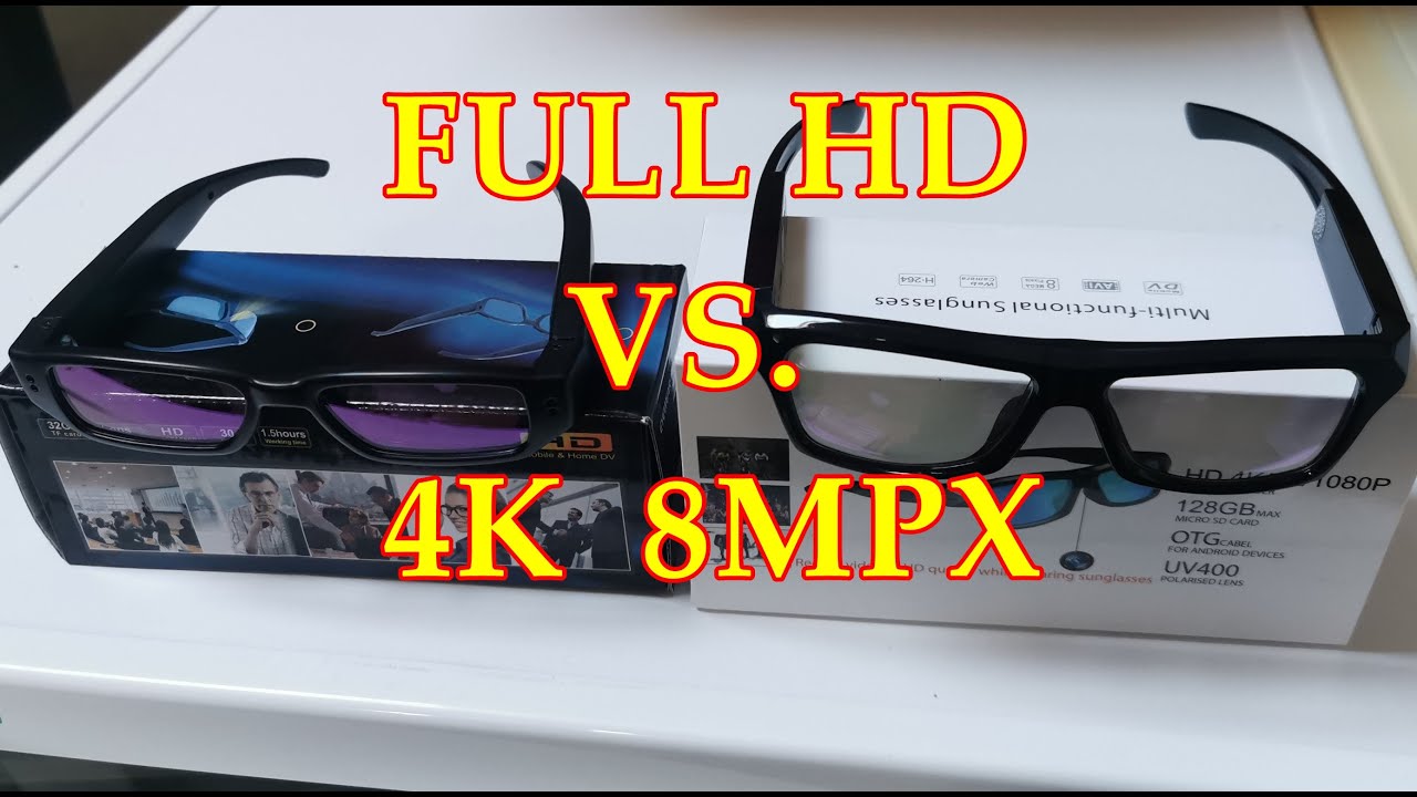 Okulary szpiegowskie z kamerą Full HD v11 & 4k TEST