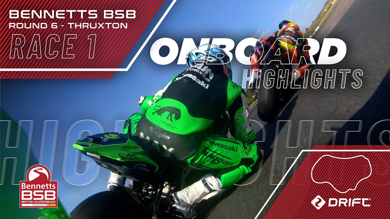 2025 Bennetts British Superbike Championship: RD6 - Thruxton - Race 1 onboard highlights