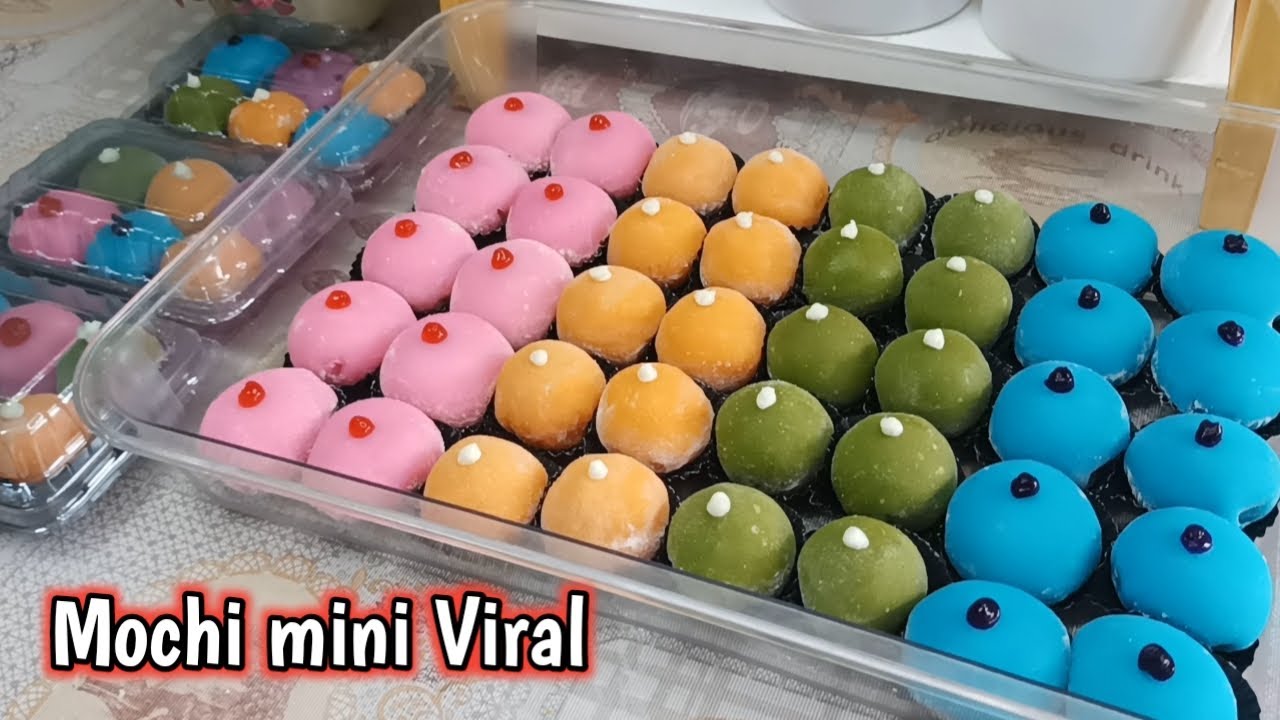 MOCHI MINI GEMOY || JUAL 2000an AUTO LARIS MANIS|| RESEP MOCHI MINI LEMBUT DENGAN 4 RASA