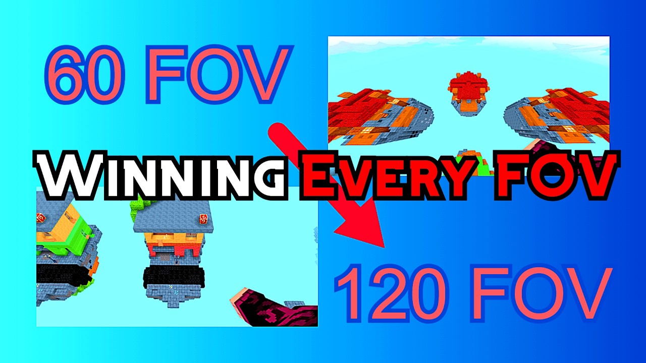 From 60 FOV to 120 FOV… Can I Still Win? (Minefun.io Sky Wars)