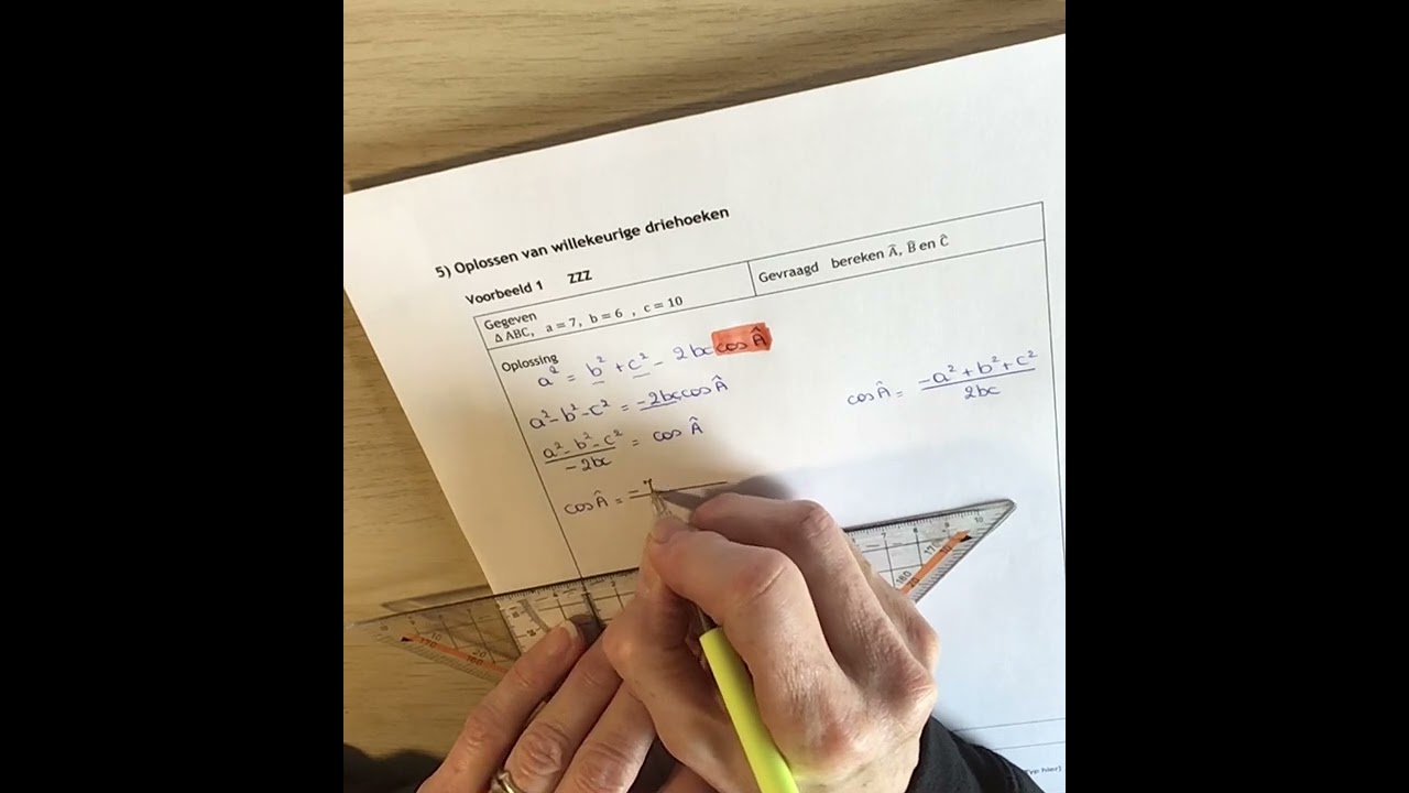 Oplossen van willekeurige driehoeken 1 ZZZ