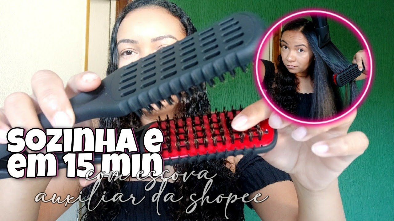 ESCOVA NO CABELO CACHEADO EM 15 MINUTOS