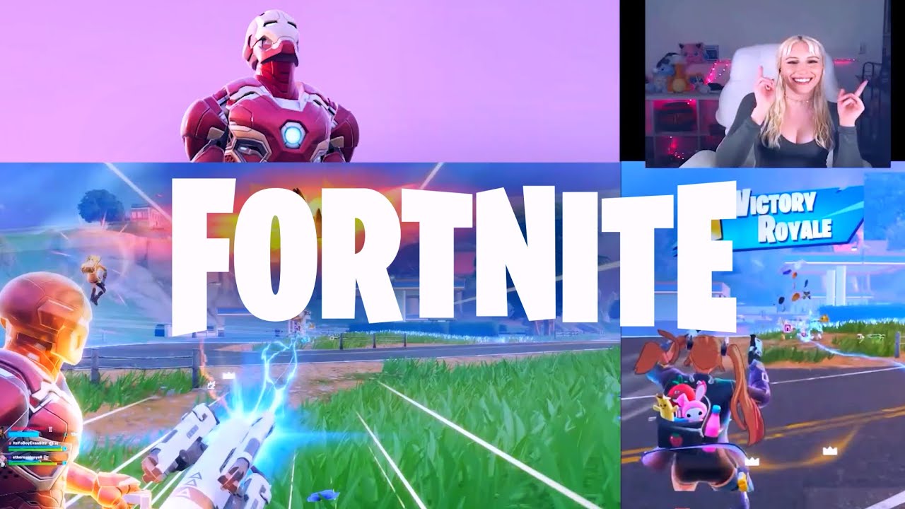 [Fortnite] FULL VERSION of Playing With Etherealdanyell (Side By Side Screens)