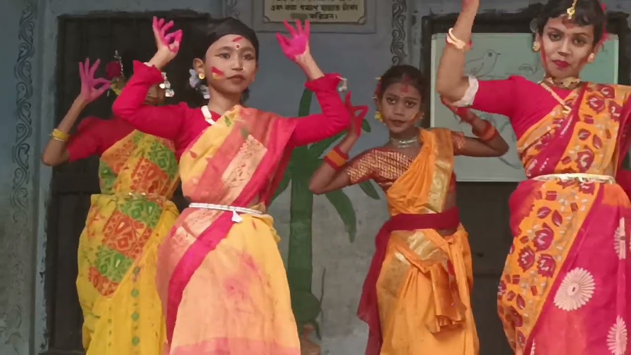বসন্ত উৎসব | Aha aaji a bosonte | Dance | Class 5
