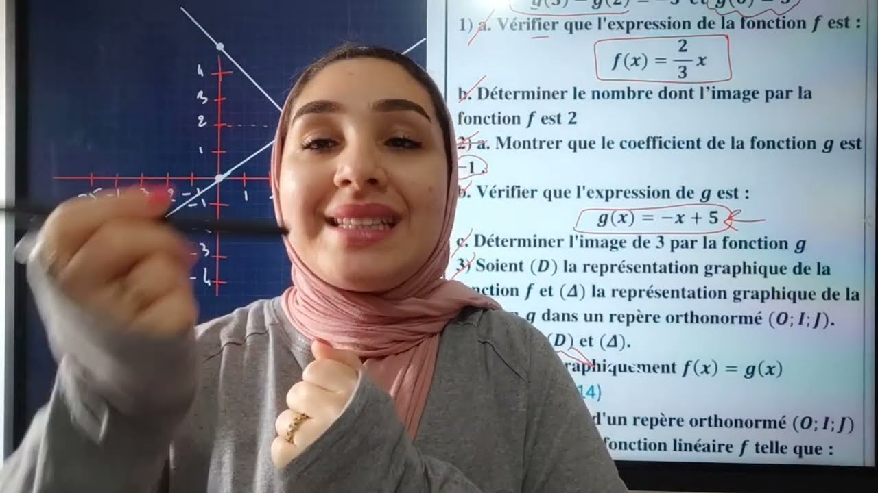 Fonction linéaire et affine -2024 تصحيح جهويات