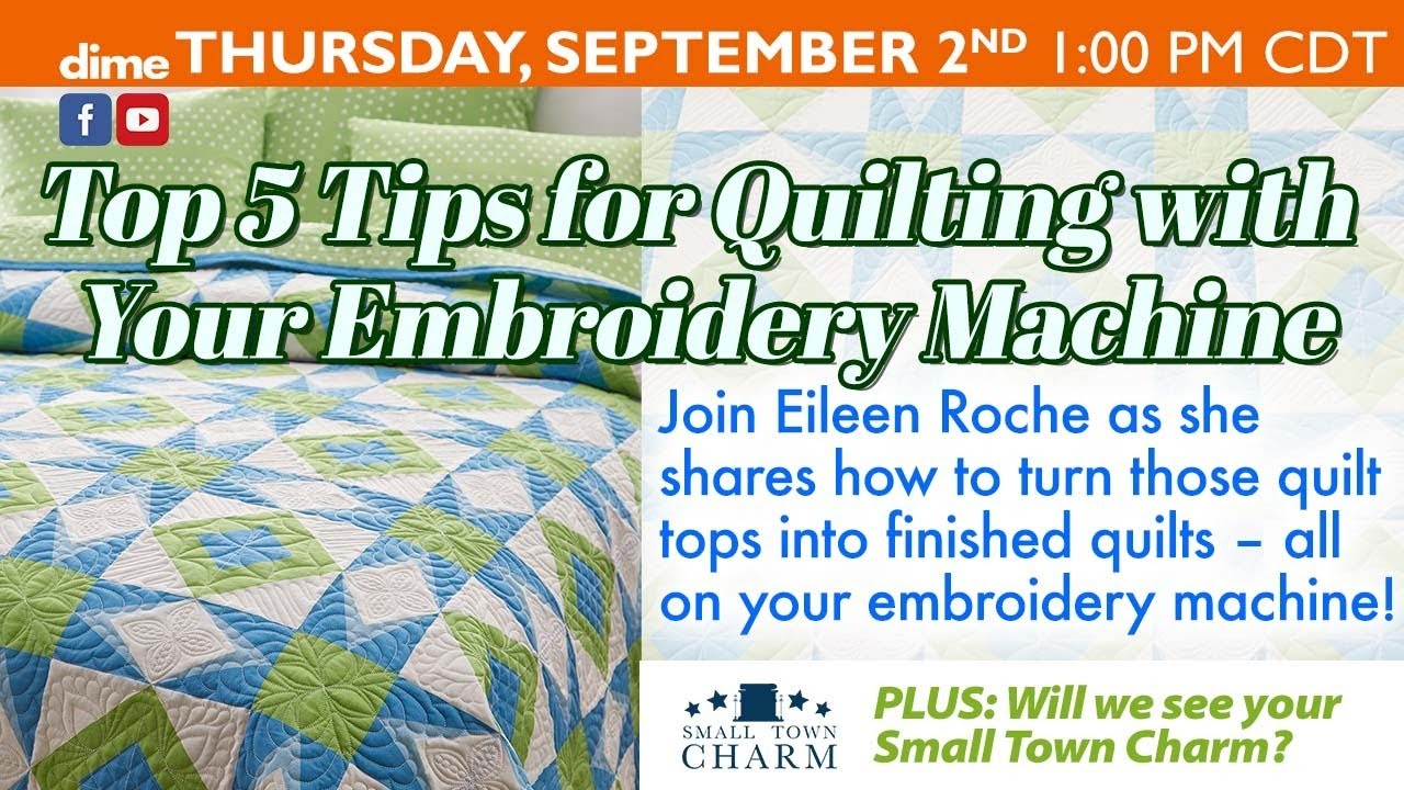 Top 5 Tips for Quilting with Your Embroidery Machine | Quilting | Between Friends