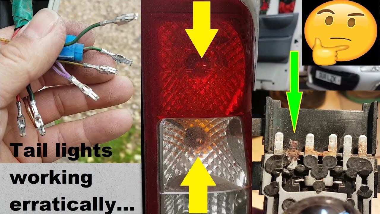 Ford Transit rear lights not working correctly. Fault finding and repair.
