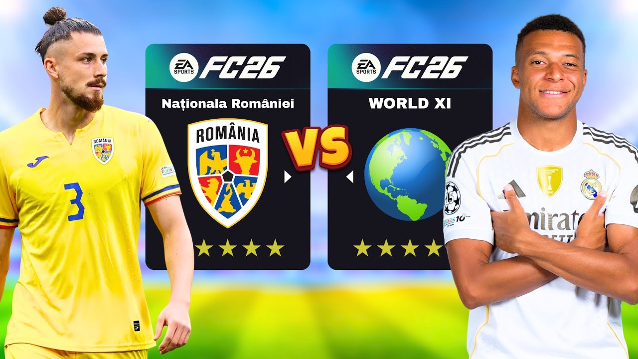 Rom&acirc;nia vs Cei mai buni fotbaliști din LUME... &icirc;n FC 26 🇷🇴
